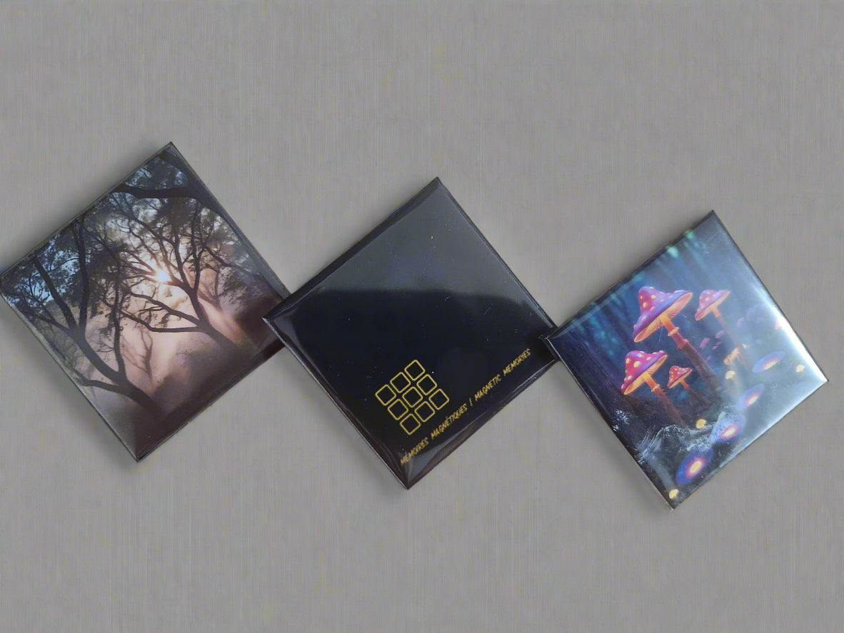 Set of 5 Personalized 2" x2" Magnet - Square magnet is the perfect blend of size and strength for everyday use