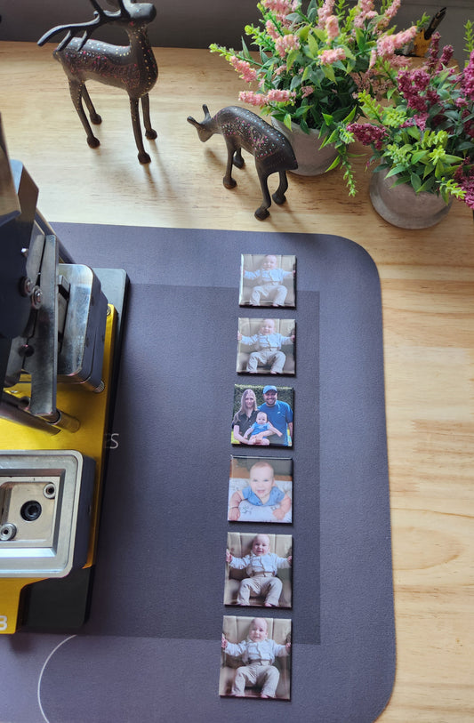 Set of 6 Personalized 2"x2" Magnets – Turn memories into keepsakes you can see every day